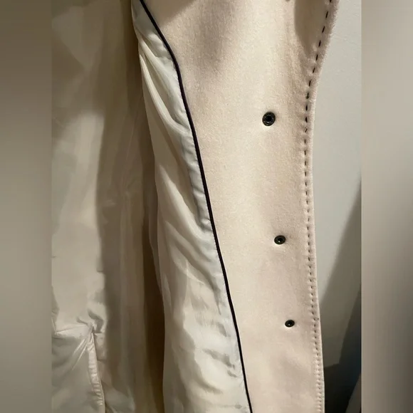 Women’s Via Spiga Peacoat, White Size 6 - Picture 16 of 16